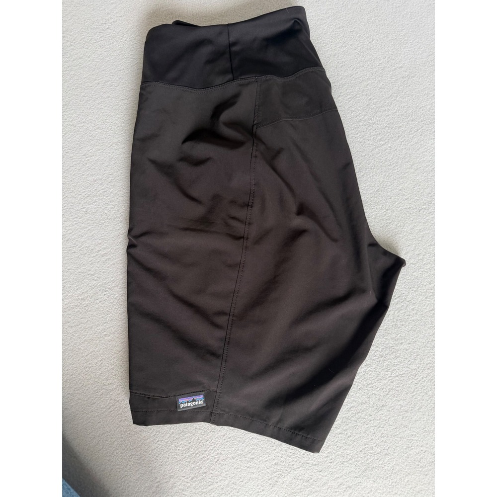 Patagonia Womens Nine Trails Shorts Black Athletic Running Hiking Size 10